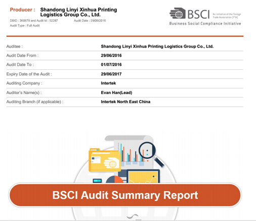 集團順利取得BSCI認證
